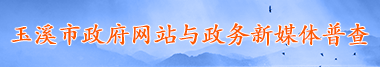 玉溪市政府網站普查與政務新媒體普查